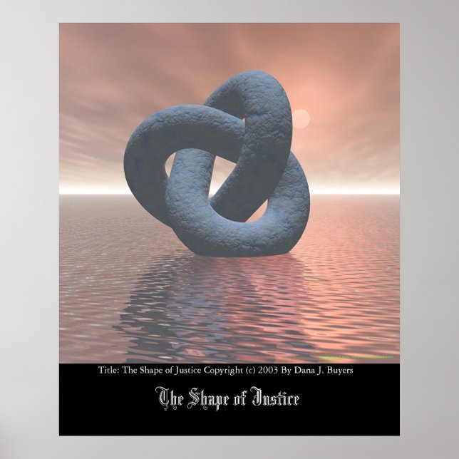 Poster La forme de la justice (Devant)