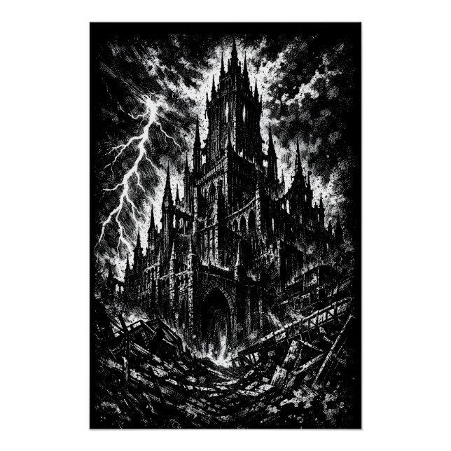 Poster La Forteresse noire par BurnsInHell (Devant)