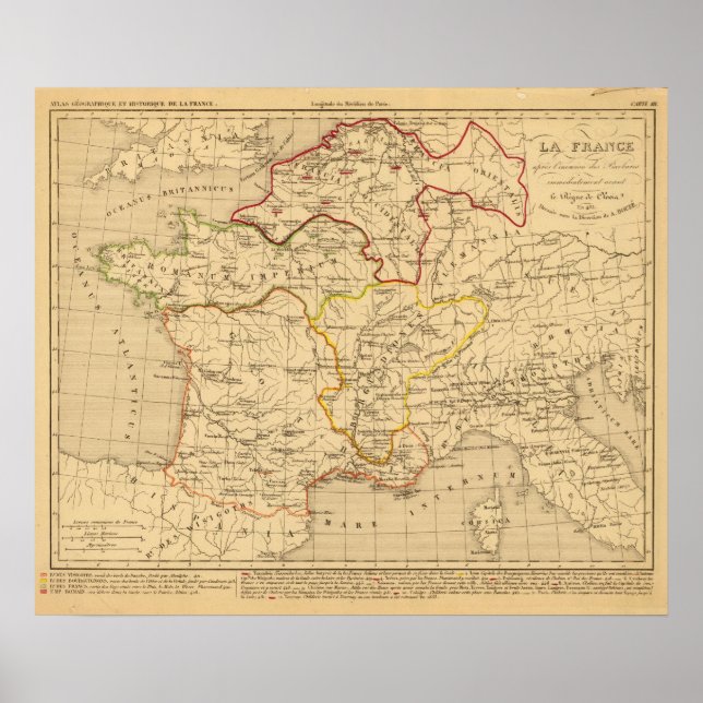 Poster La France après l'invasion des Barbares (Devant)