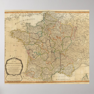 Poster La France, gouvernements