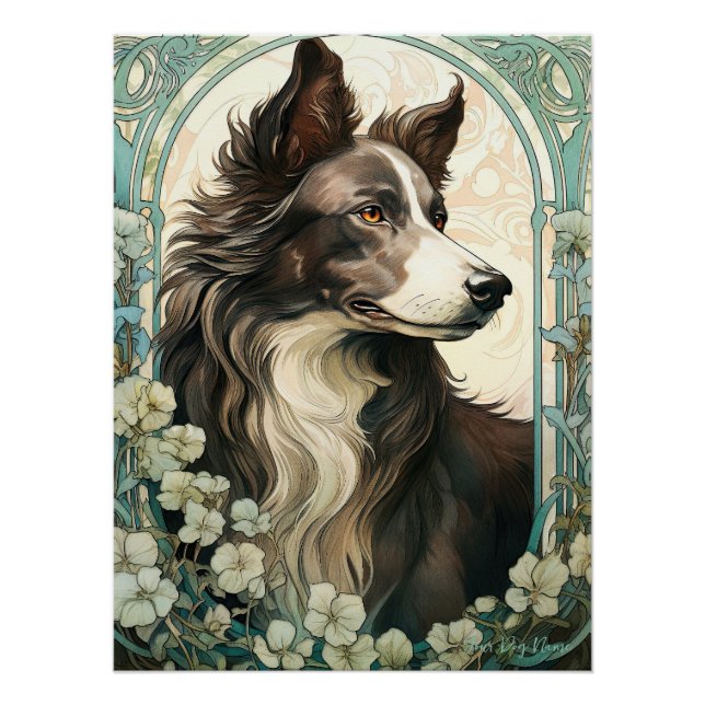 Poster La frontière Collie Dog 001 - Natalia Mucha (Devant)