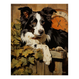 Poster La frontière Collie Dog 001 - Odessa Leyendecker