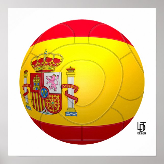 Poster La Furia Roja - Espagne Football (Devant)