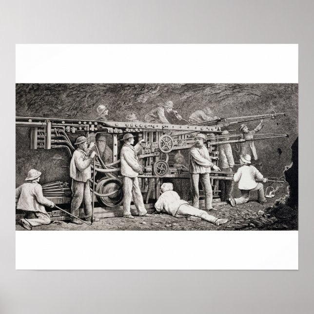 Poster La galerie avancée du côté français du lun (Devant)