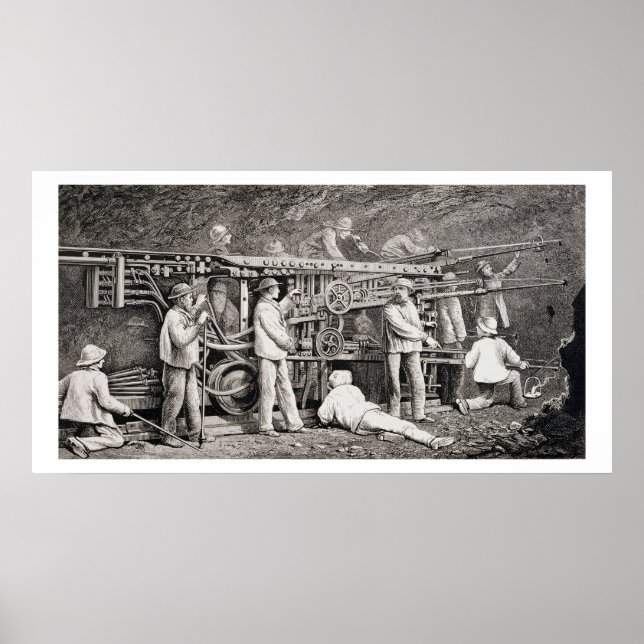 Poster La galerie avancée du côté français du lun (Devant)