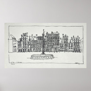 Poster La Grand-Place Lille, France