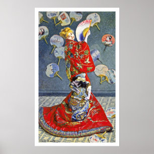 Poster La Japonaise par l'impressionniste français Monet