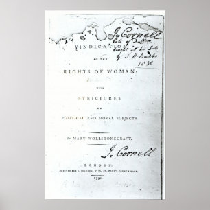 Poster La justification des droits de la femme