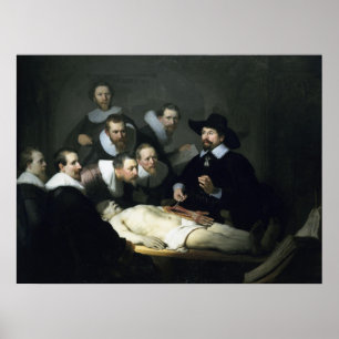 Poster La leçon d'anatomie du Dr Nicolaes Tulp