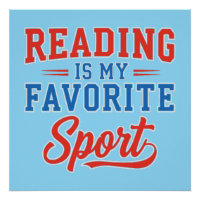 La lecture est mon sport favori