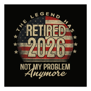 Poster La légende a pris sa retraite 2026 drôle