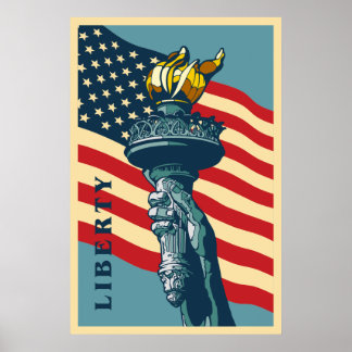 Poster La liberté illumine le monde
