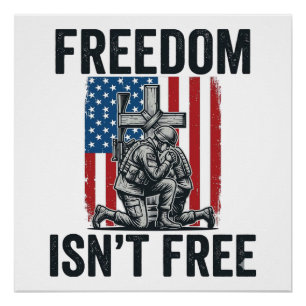 Poster La liberté n'est pas gratuite Mémorial du soldat p