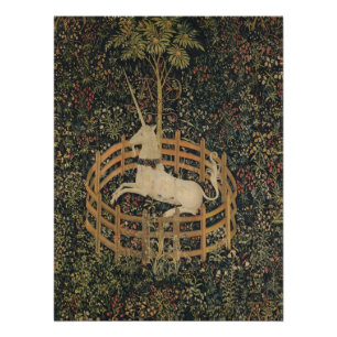 Poster La licorne en captivité, Tapisserie médiévale