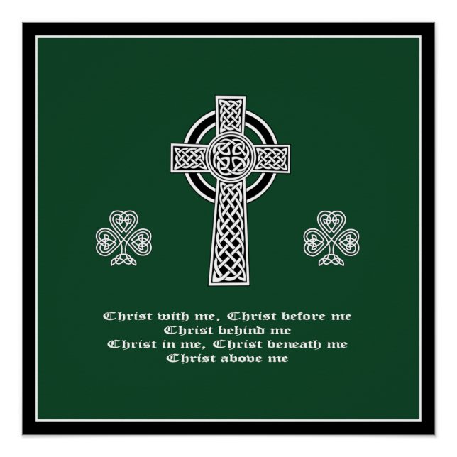 Poster La Lorica de la prière Saint Patrick (courte) (Devant)