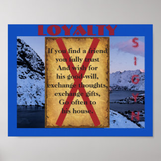 Poster La loyauté Havamal