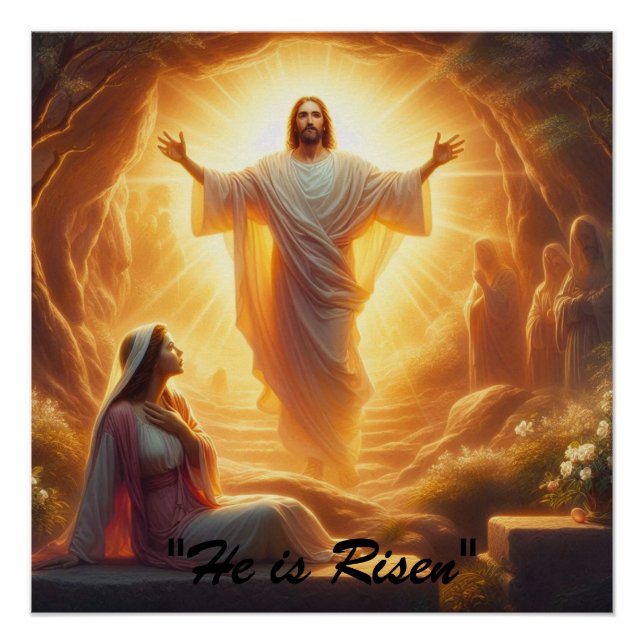 Poster La Lumière de la Résurrection : Jésus-Christ se lè (Devant)