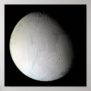 Poster La lune de Saturne Encelade 2