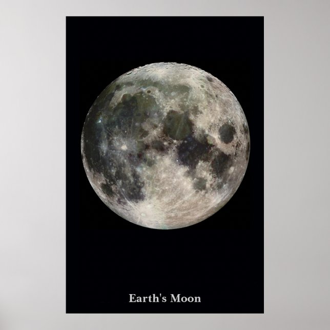 Poster La Lune sur un champ de Noir (Devant)