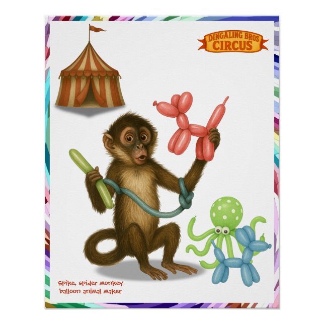 Poster La magie du singe en ballon de Spike (Devant)