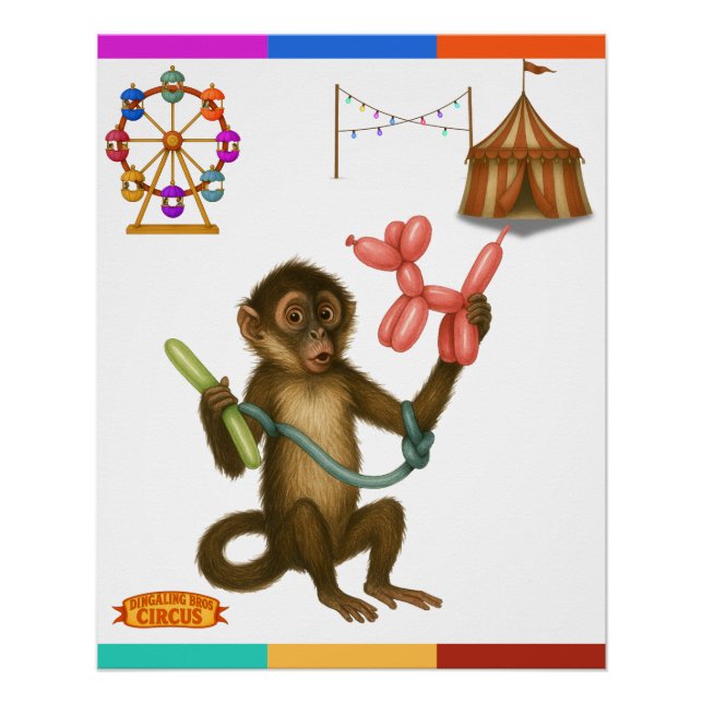 Poster La magie du singe en ballon de Spike (Devant)