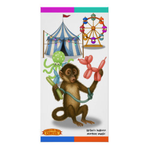 Poster La magie du singe en ballon de Spike