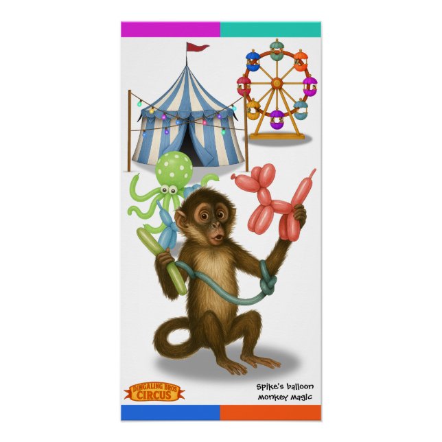 Poster La magie du singe en ballon de Spike (Devant)