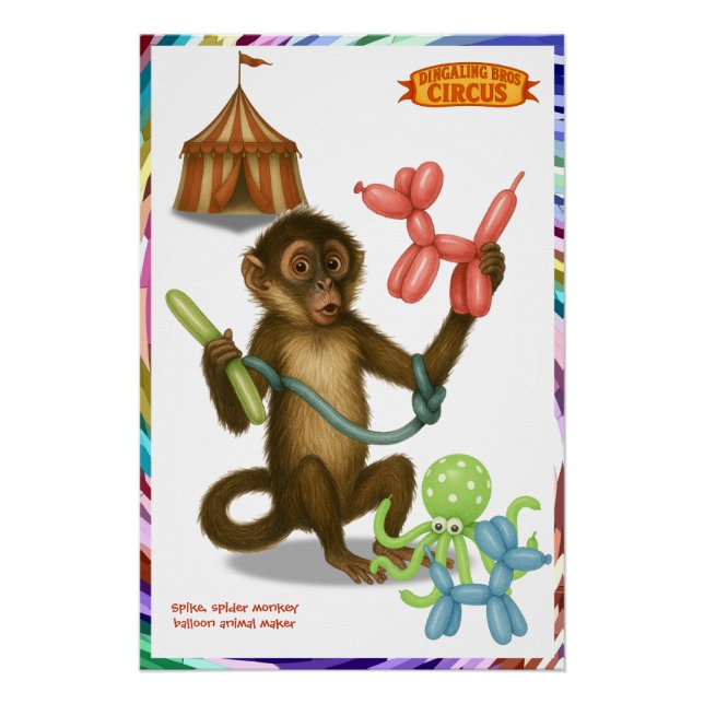Poster La magie du singe en ballon de Spike (Devant)