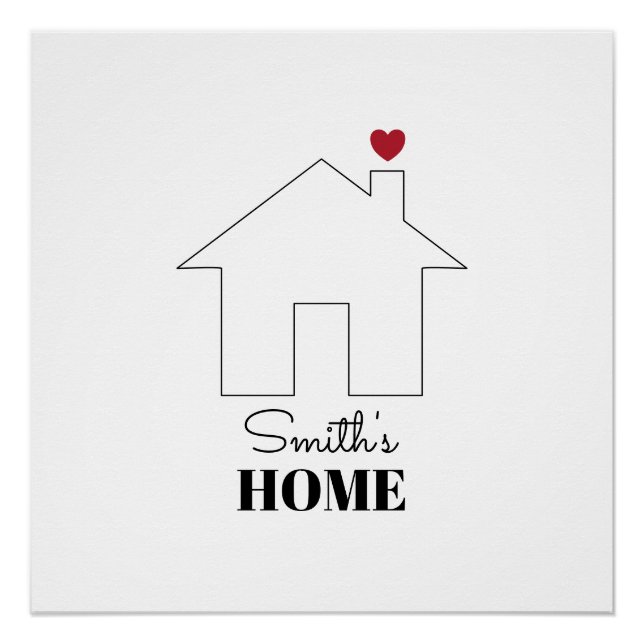 Poster La maison de Smith avec cœur (Devant)