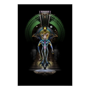 Poster La Majesté De Trilia Fractal Imaginaire Portrait N