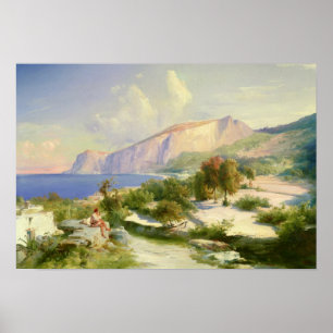 Poster La marina grande, Capri, c.1829