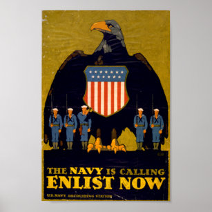 Poster La Marine appelle - Enlist Now