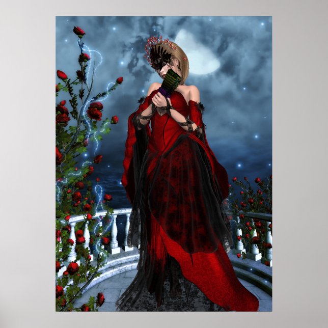 Poster La mascarade Rose (Devant)