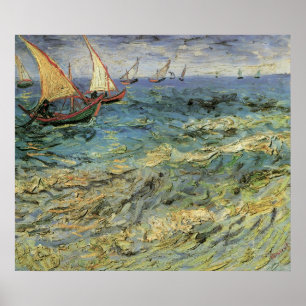Poster La mer à Saintes-Maries - Van Gogh