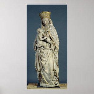 Poster La Mère de Dieu avec le Christ Infant, 1470