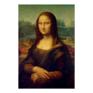Poster La Mona Lisa par Leonardo da Vinci