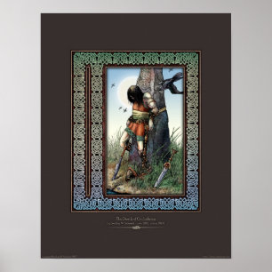 Poster La mort de l'affiche de Cuchulainn (14x18")