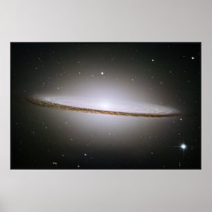 Poster La mosaïque de Hubble de la Galaxie Majestic Sombr