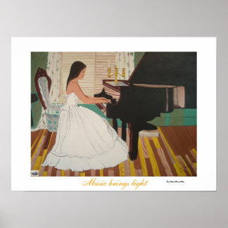 Poster La musique apporte de la lumière