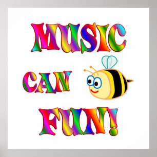 Poster La musique est amusante