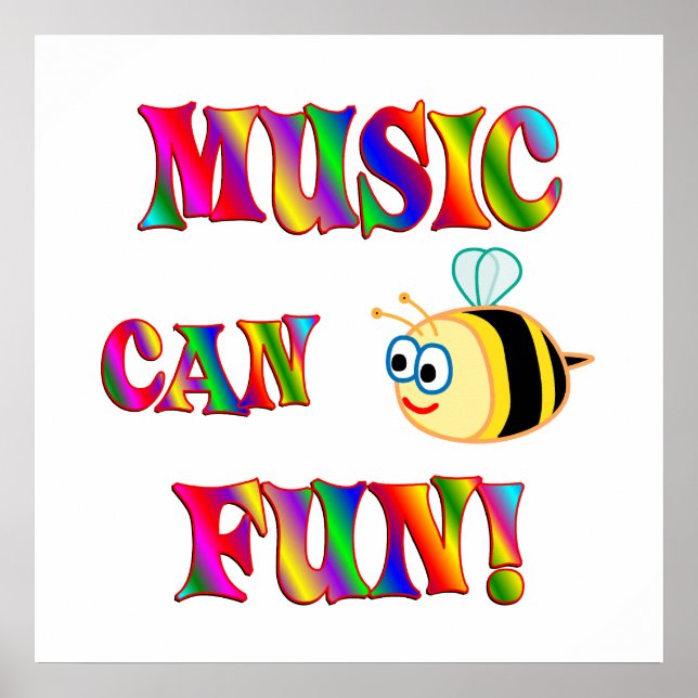 Poster La musique est amusante (Devant)