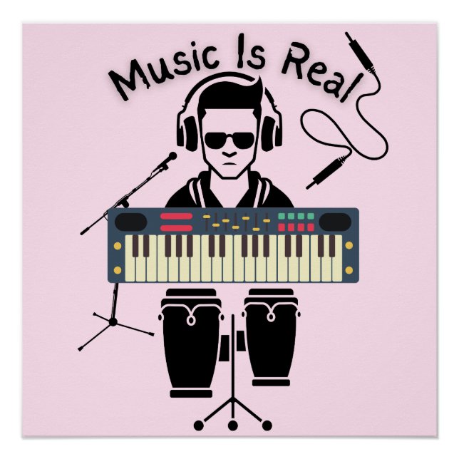 Poster La musique est réelle (Devant)