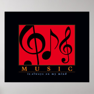 Poster la musique est toujours dans mon esprit