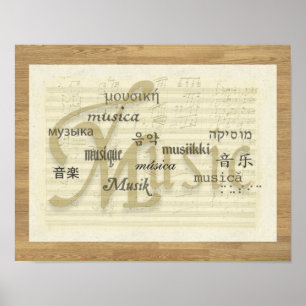 Poster La musique est une langue universelle