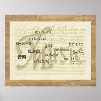 Poster La musique est une langue universelle