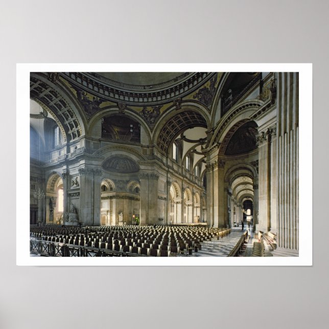 Poster La nef de la cathédrale Saint-Paul (photo) (Devant)
