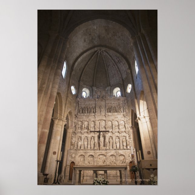 Poster La Nef Du Monastère De Père Noël Maria De Poblet (Devant)