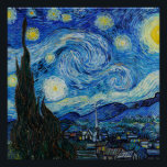 Poster La nuit étoilée de Vincent Van Gogh<br><div class="desc">Immergez-vous dans la beauté fascinante de la Nuit étoilée de Vincent Van Gogh avec cette reproduction de haute qualité. Possédez une histoire de l'art et laissez la brillance du chef-d'oeuvre de Van Gogh illuminer votre environnement.</div>