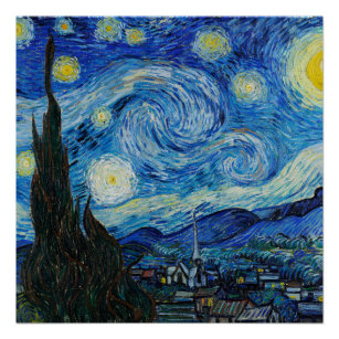 Poster La nuit étoilée de Vincent Van Gogh