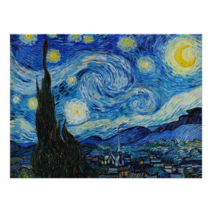 Poster La Nuit étoilée - Vincent Van Gogh